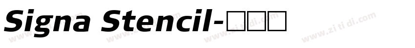 Signa Stencil字体转换